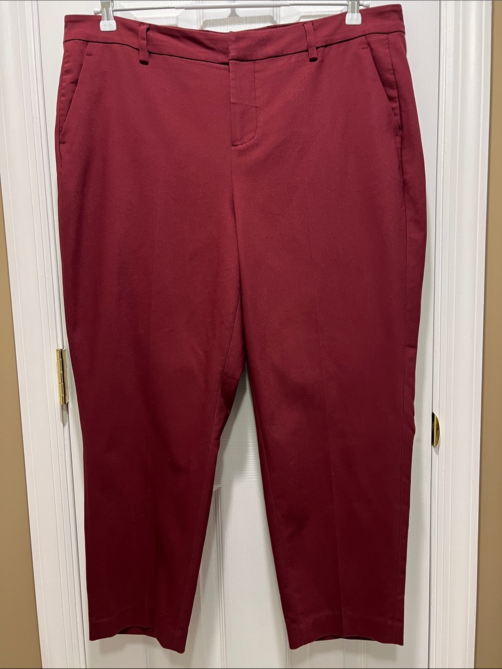 Liverpool Los Angeles Cotton Blend Trouser Pants - Zinfandel -  Size 16W